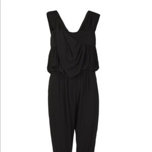 All saints - black cross shoulder romper